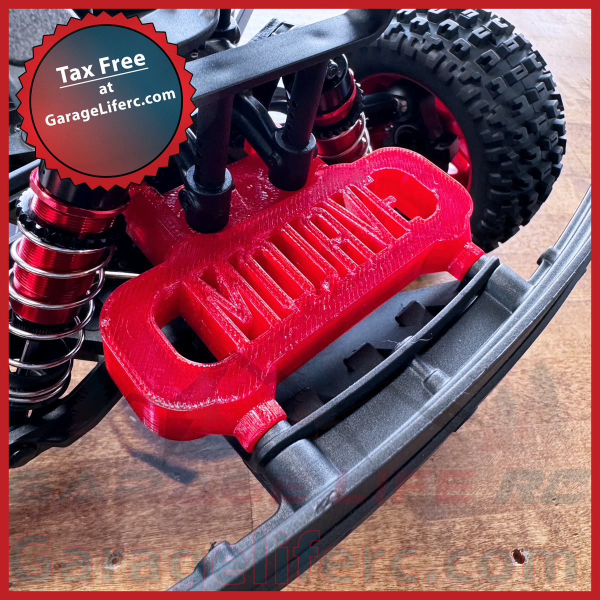 Protector De Chasis Para Arrma Mojave 6s BLX - Modelo AR106058, Color Grafiti Rojo