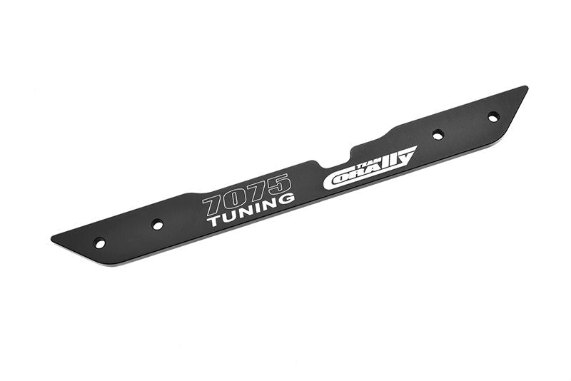 Chassis Brace, Center Lower, Asuga XLR, Swiss Made 7075 T6, 3mm, Hard Anodized, Black, Made In Italy
